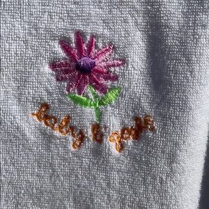 Baby Oshkosh B’Gosh Button White Terry Swim Cover